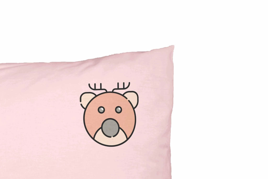 Custodia per cuscino, 50x35 cm, rosa chiaro, in poliestere, con cerniera