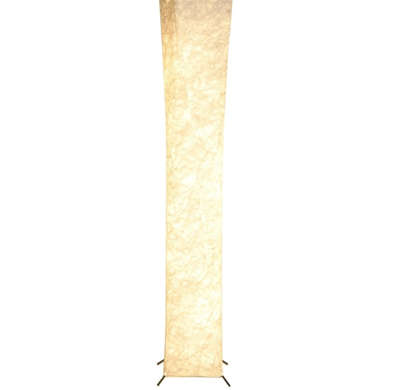 Lampada da terra bianca e argento con LED integrato e 3 livelli di luminosità