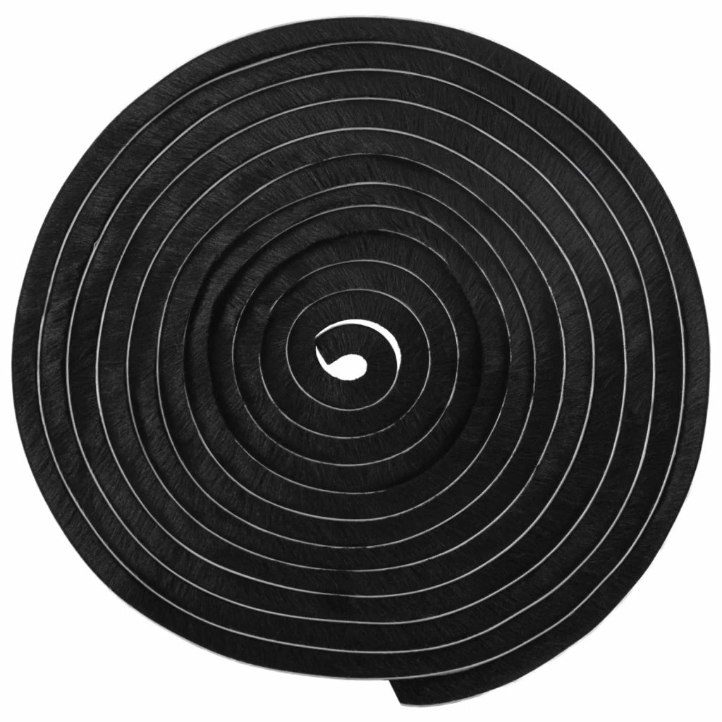 Guarnizione a spazzola autoadesiva 5 m PP Nero 42045088
