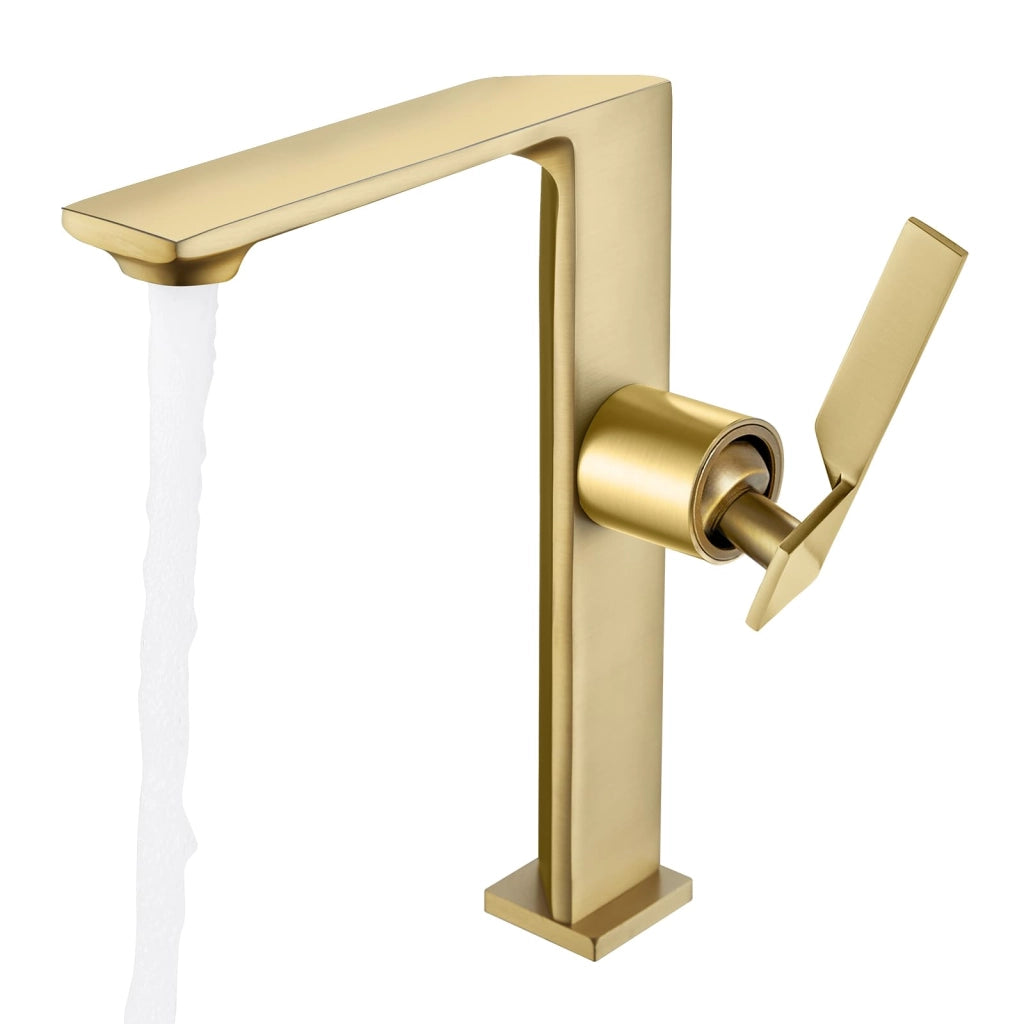 Badkraan Gold Hoch, 1 pezzo, nero, con istruzioni incluse