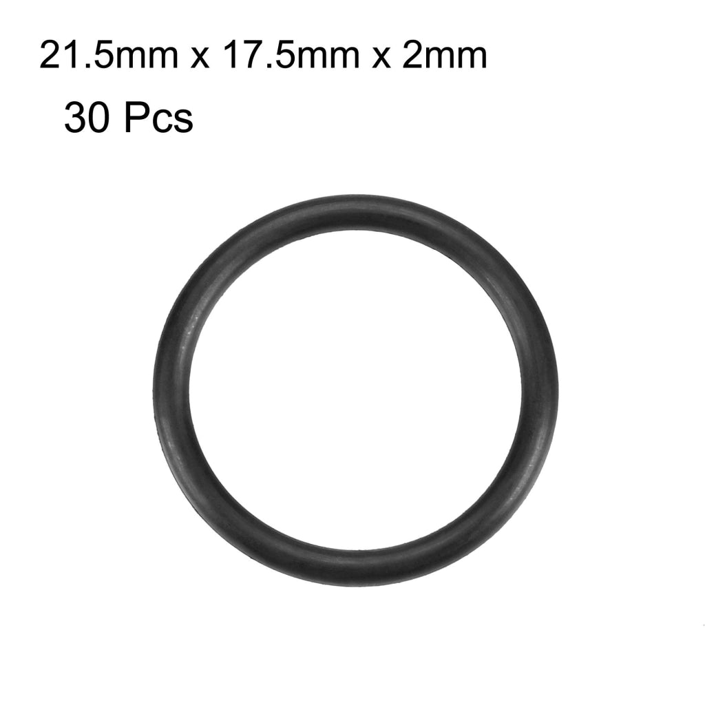Set di O-ring, 30 pezzi, in NBR, diametro da 2 a 17,5 mm, colore nero