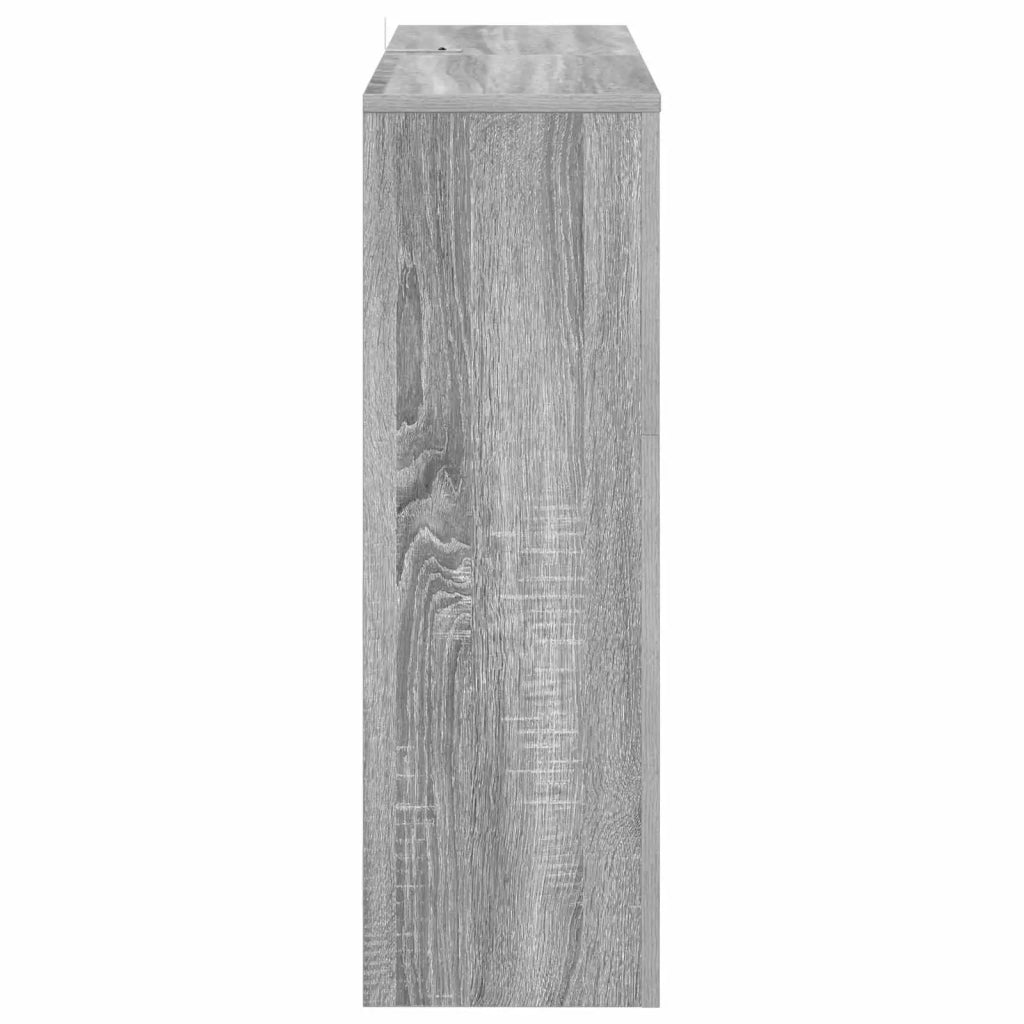 Caminetto elettrico Sonoma grigio 75 x 24,5 x 75 cm 8020773