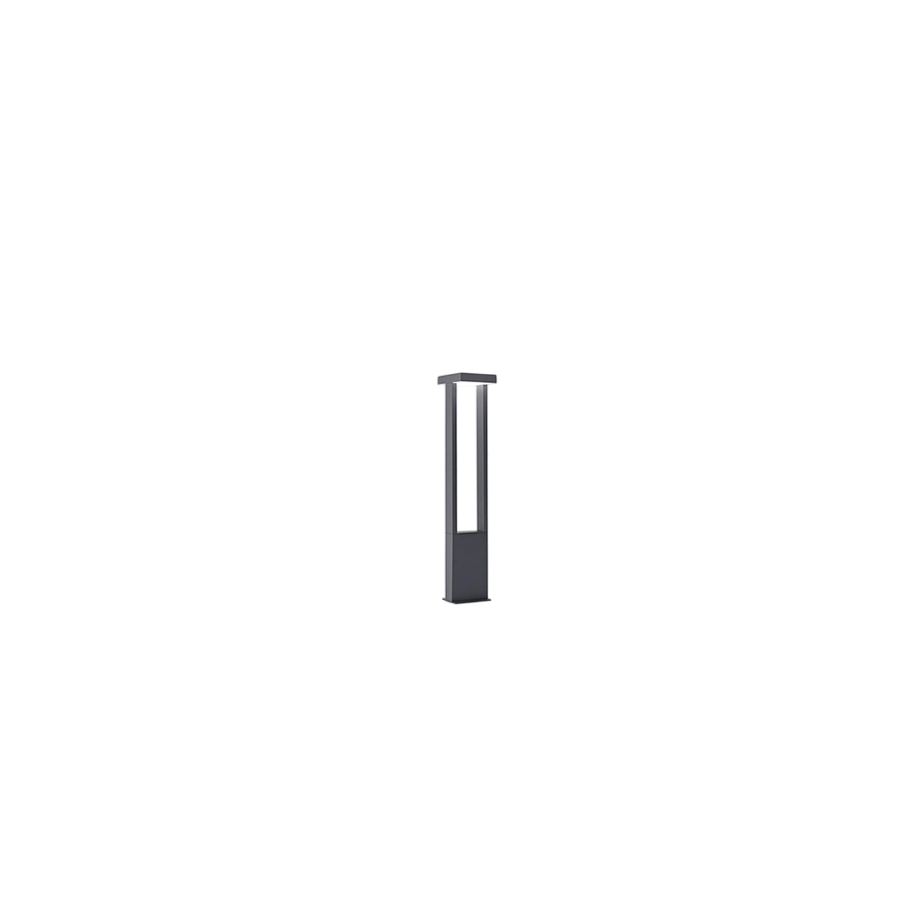 Kapp - Paletto da Giardino a Led 14W, IP65, 1120lm, H.65cm, 3000K, Alluminio Verniciato, Paletto da esterno, Antracite Opaco - Perenz