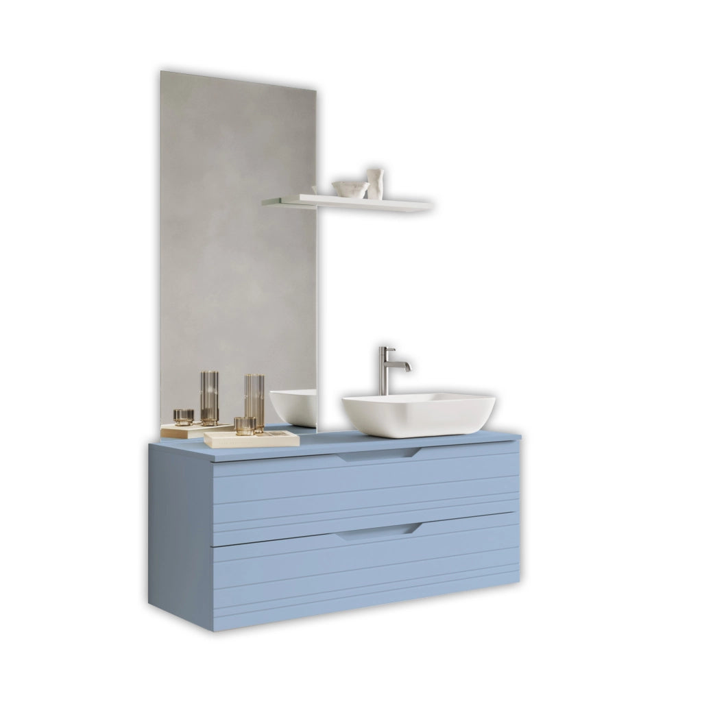 Composizione 4 pezzi SOLMIRA azzurro tiffany