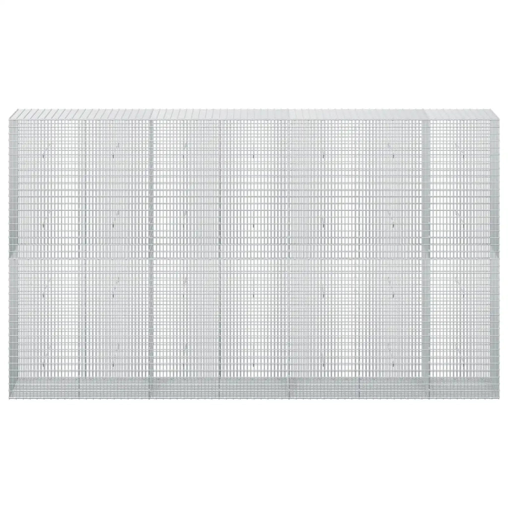Gabione con Filo da 5 mm e Rete da 5x2,5 cm 350x50x200 cm 3463825