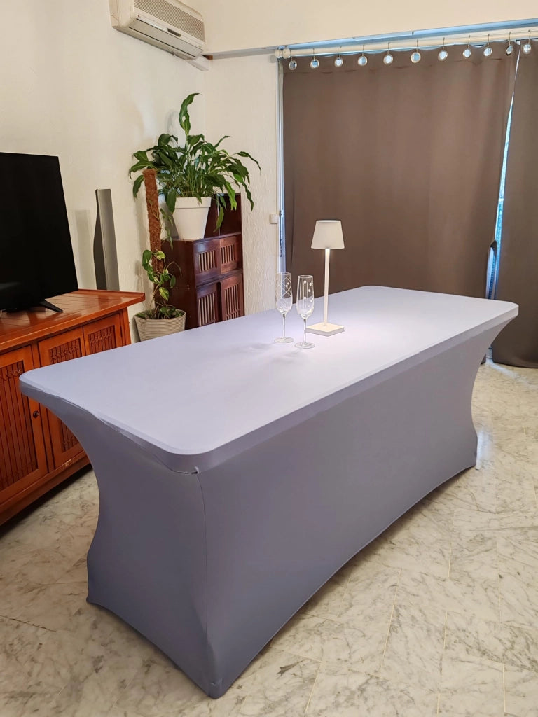 Copertura elastica per tavolo, 183x75x75 cm, colore lavanda