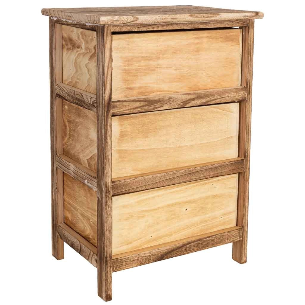 Cassettiera in legno marrone 40x29x58h cm