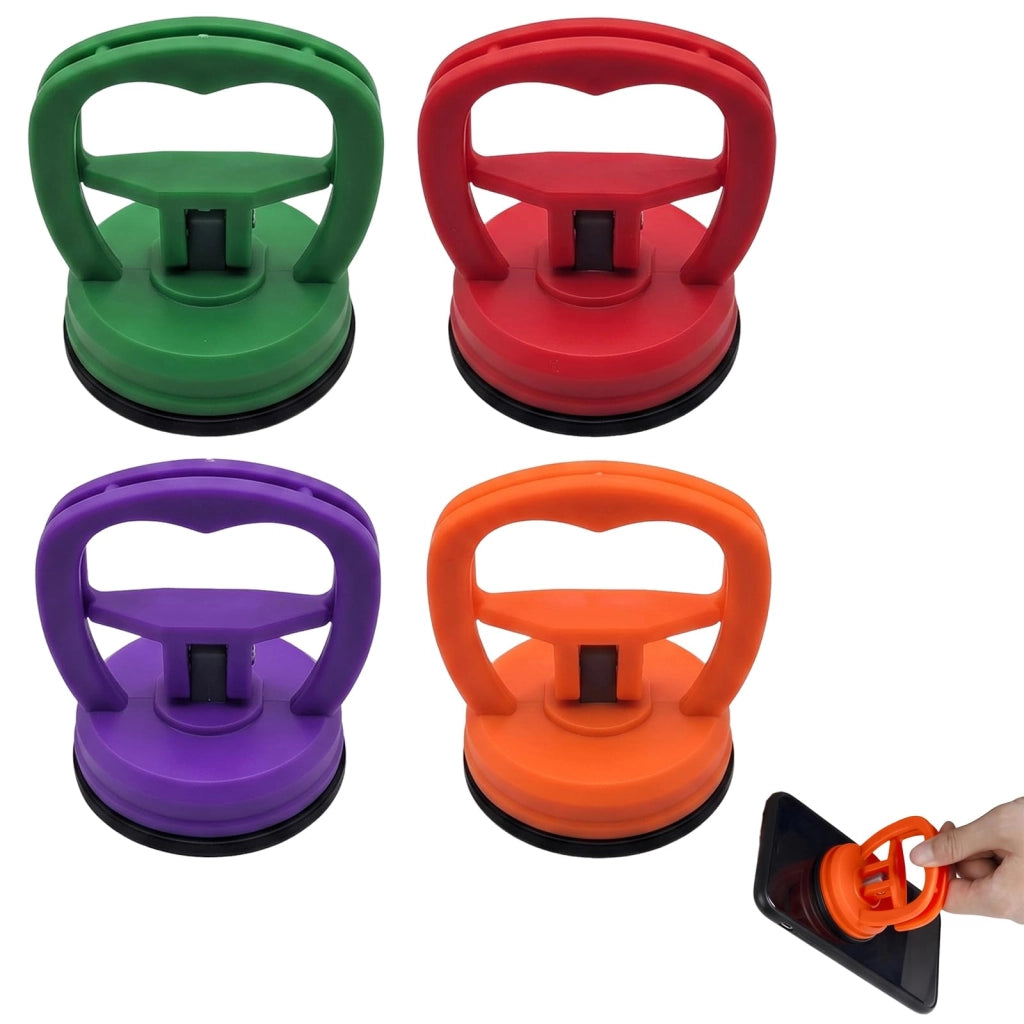 4 ventose da 5,6 cm per carrozzeria, vetro e piastrelle, disponibili in 4 colori