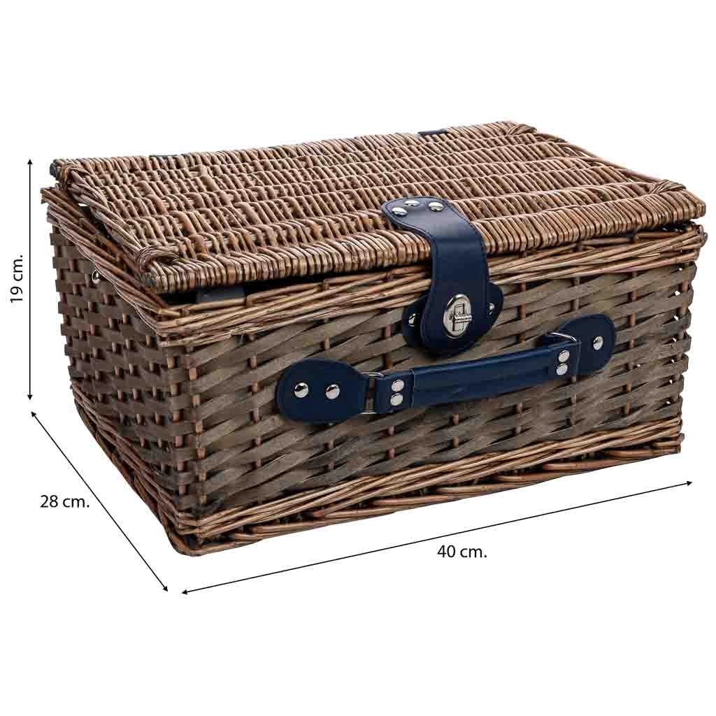 Cesto da picnic per 4 persone 40 x 28 x 19h cm