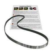 Cinghia trapezoidale da 1270 mm, tipo H, per lavatrice, elastica