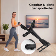 Tapis roulant pieghevole nero con 3 programmi e display LED