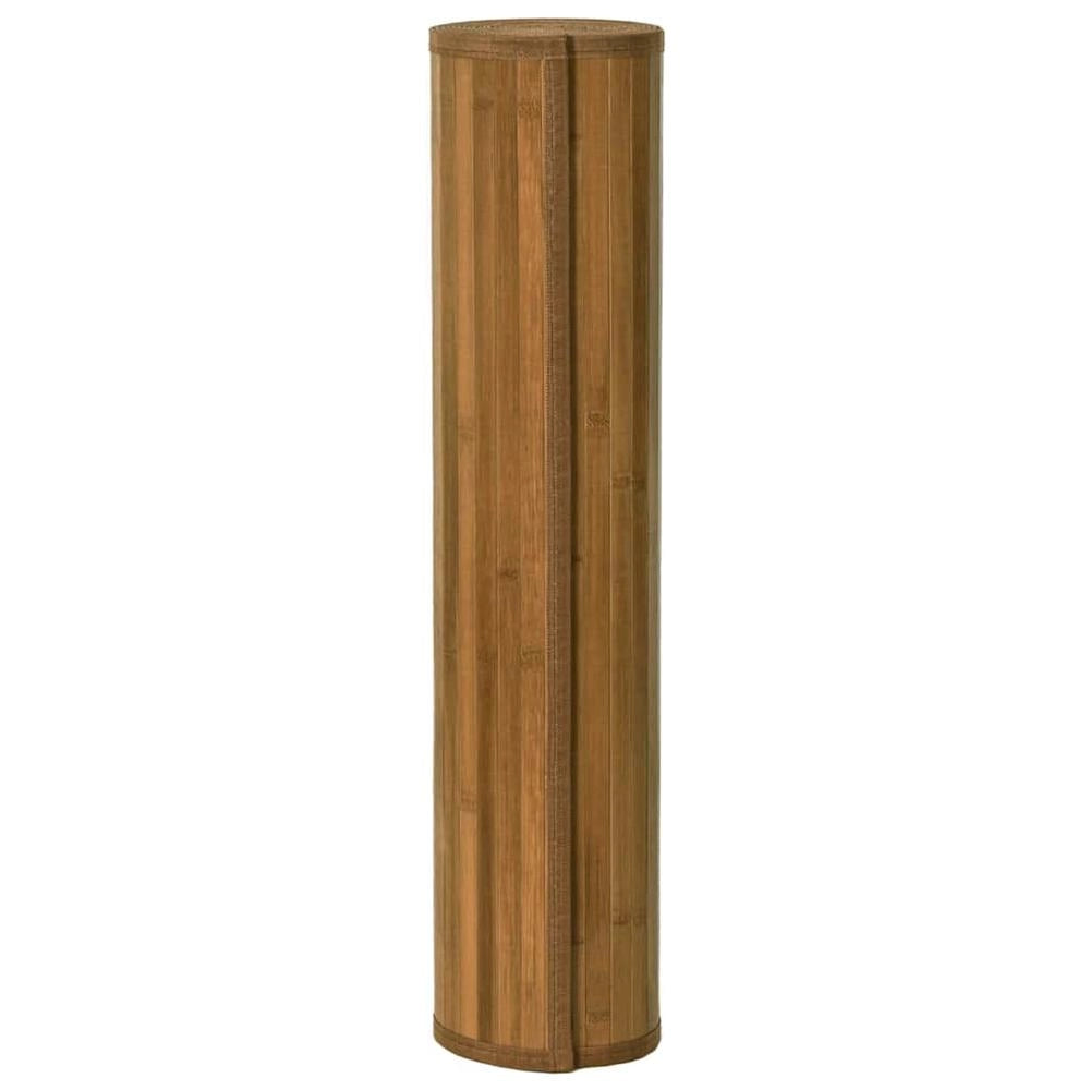 Tappeto Rettangolare Marrone 100x300 cm in Bambù