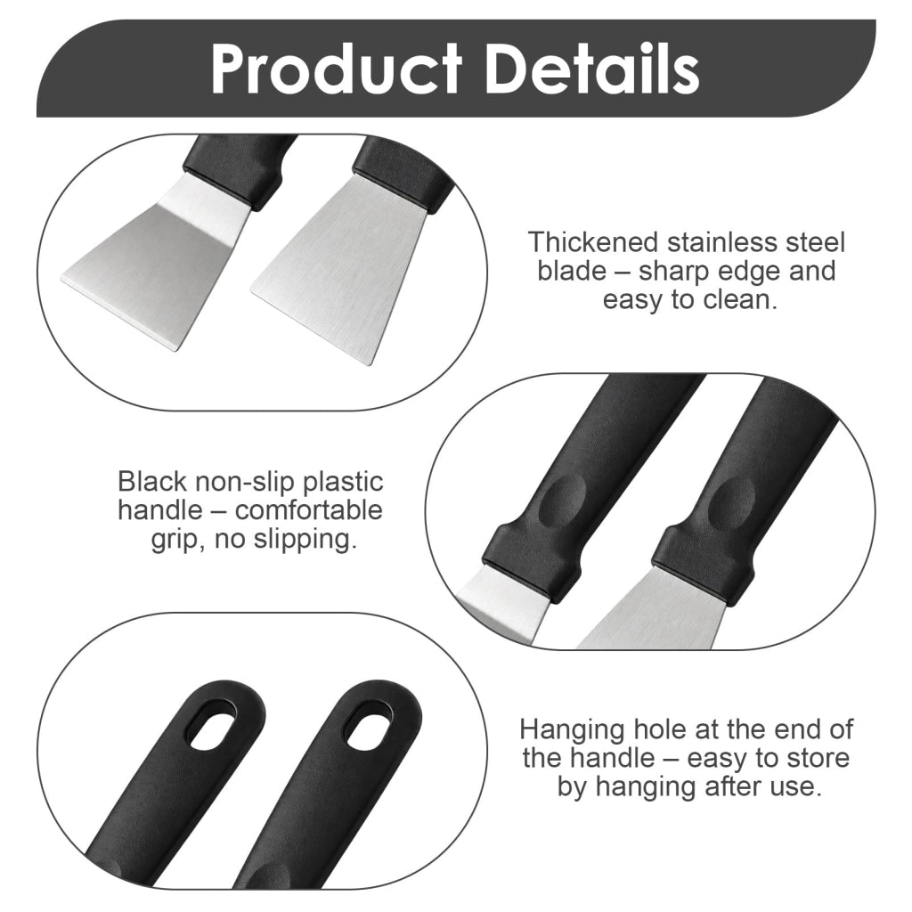 Set di 4 spatole per stampanti 3D, in acciaio inossidabile, dritte e curve