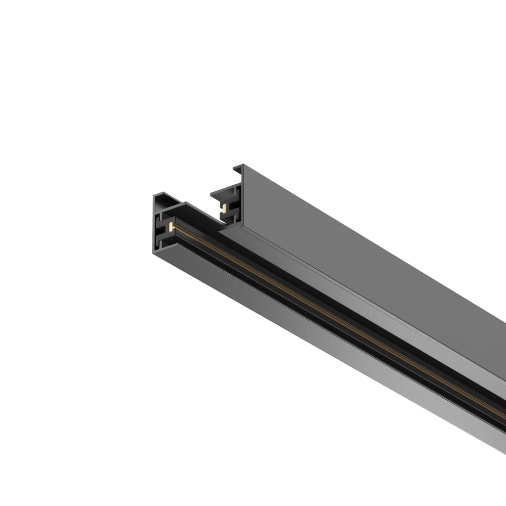 Binario sospeso monofase Busbar trunkings Unity nero profondità Maytoni