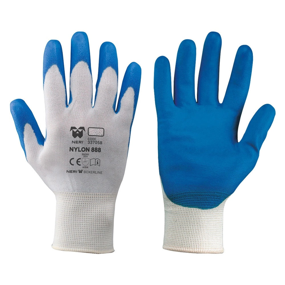 GUANTI NYLON 888 TG. L - 8 BLU