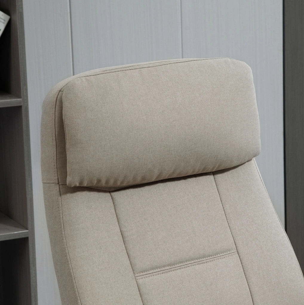 SEDIA da ufficio ergonomica con massaggio, regolabile in altezza, beige
