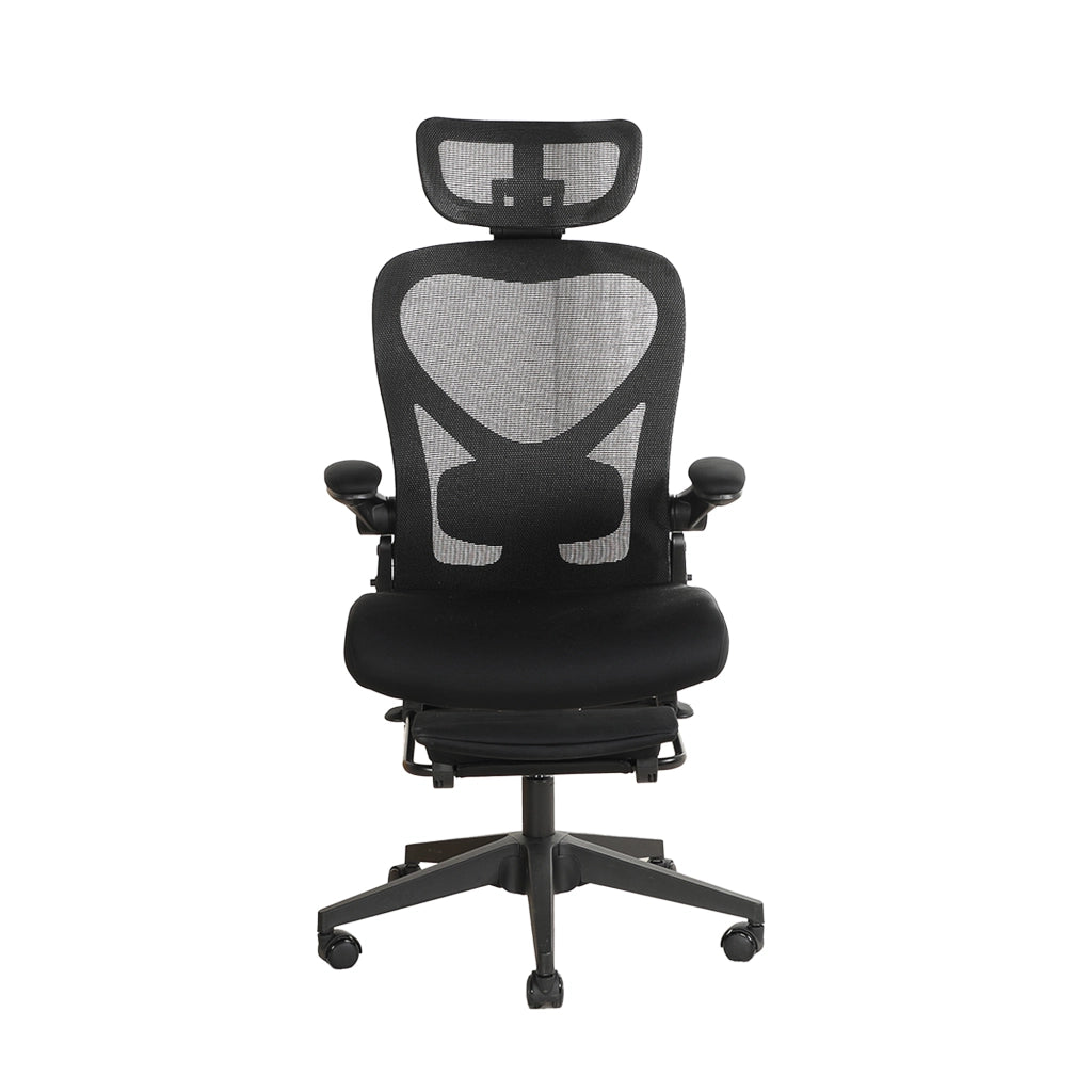 Sedia da ufficio 65x61x40.5 cm reclinabile in schiuma nera