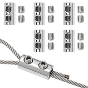 5 fascette stringicavo in acciaio inossidabile per cavi in acciaio da 1,5 a 2 mm