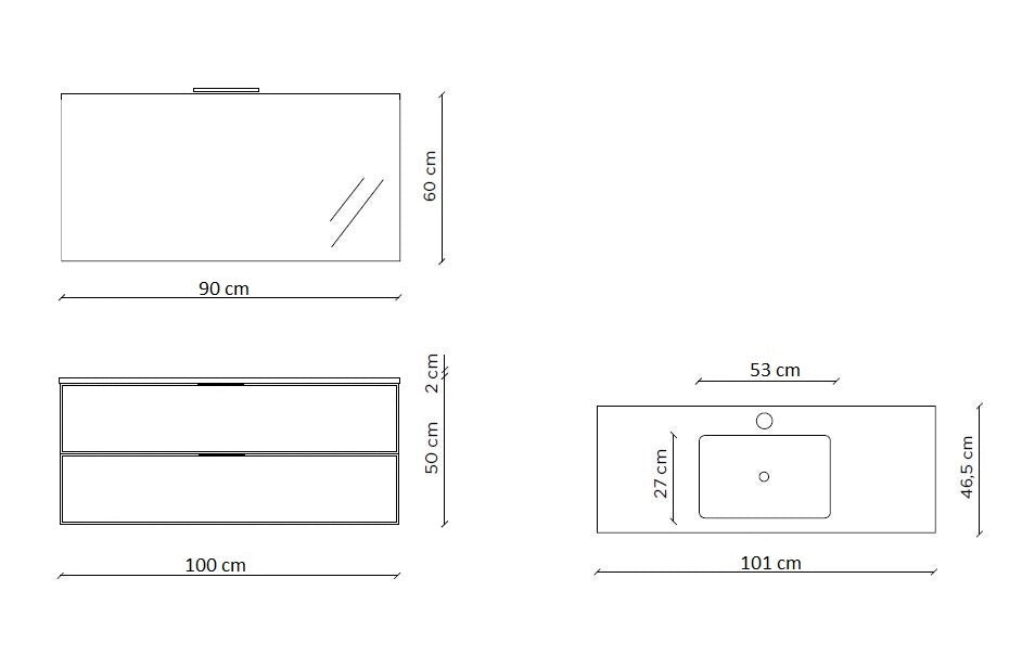 Composizione 4 pezzi SOLMIRA rovere rio