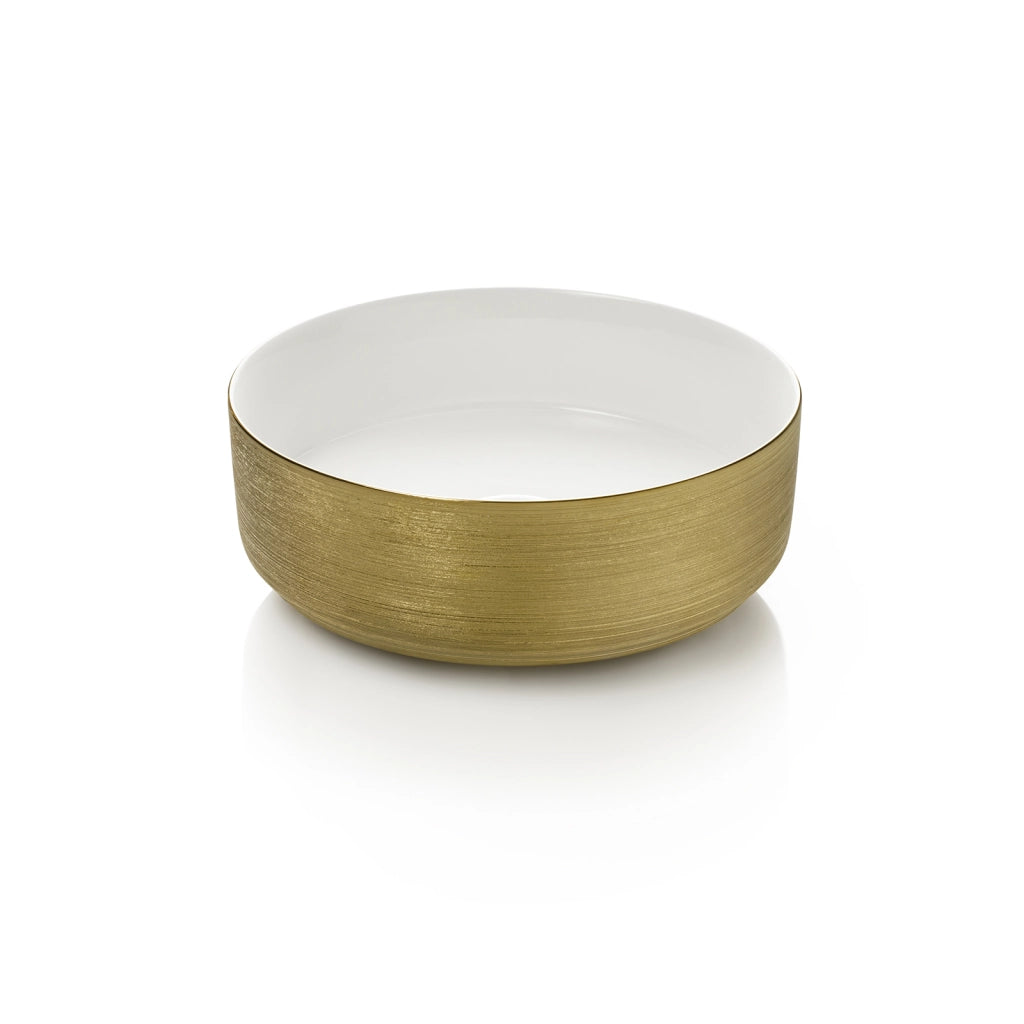 Lavabo da appoggio ELDO bianco/oro