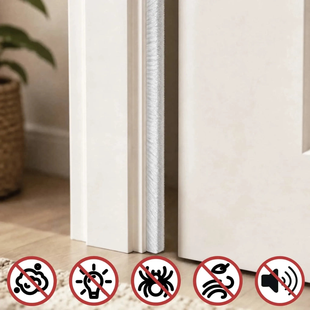 Guarnizione a spazzola autoadesiva 10 m PP Bianco 42045138