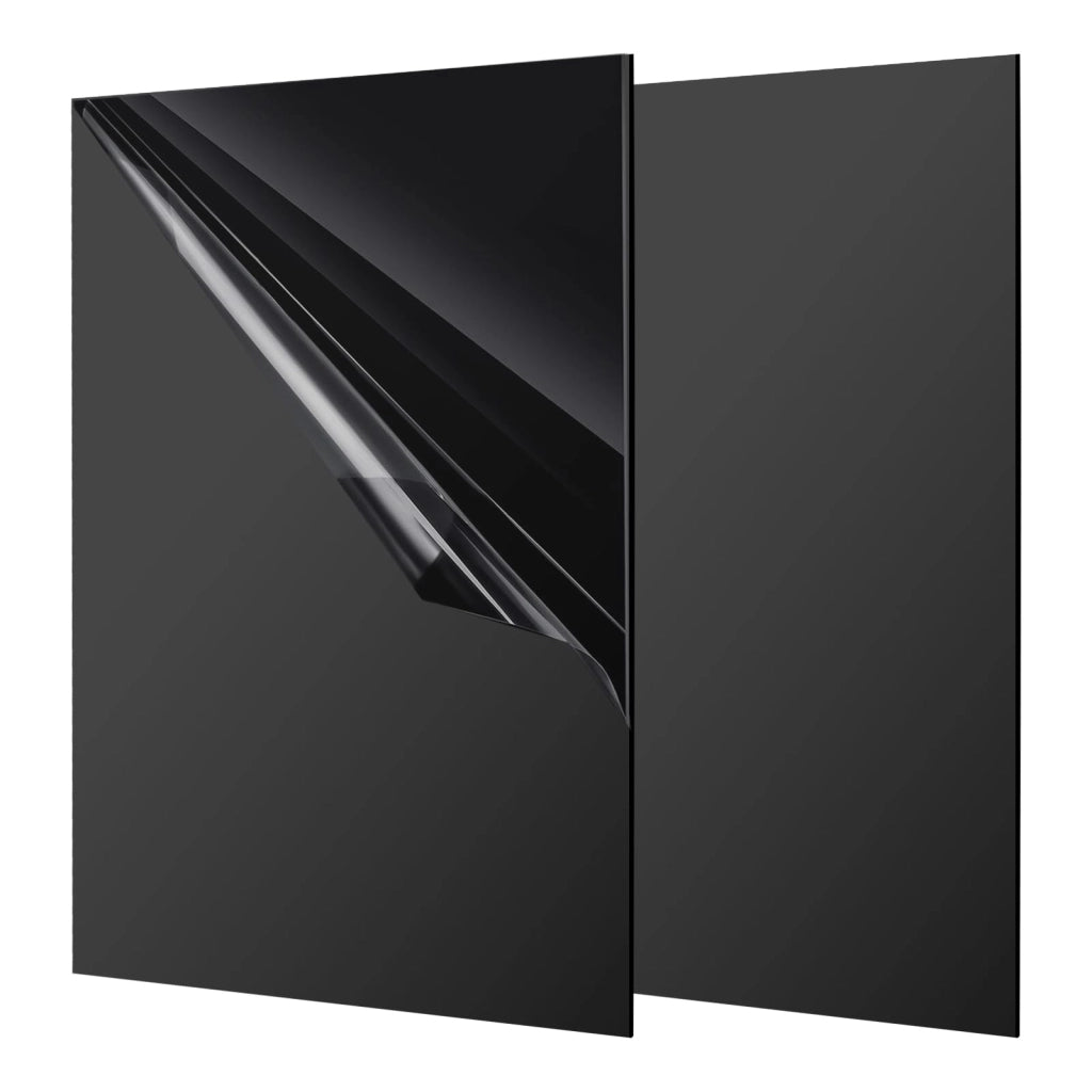 2 lastre in acrilico nero, formato A3, spessore 3 mm, ideali per progetti e display