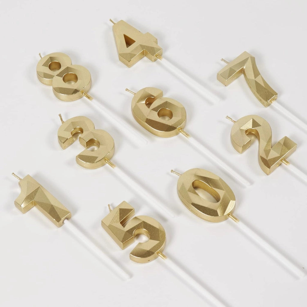 Candeline dorate per il 93° compleanno, numeri 3D "9" e "3", confezione da 2 pezzi