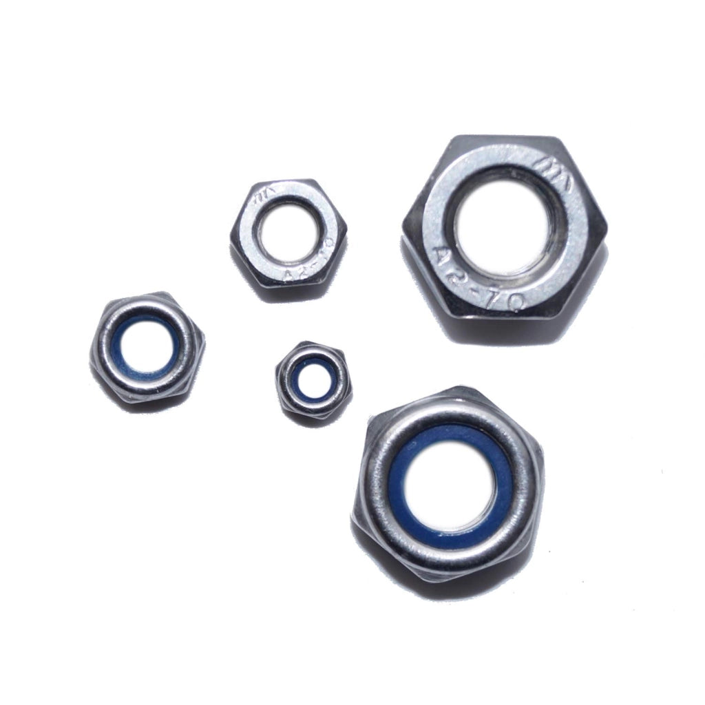 Dadi esagonali M4 100 pezzi Gleitmo forma bassa DIN 985 A2 dadi in acciaio inox V2A dado esagonale