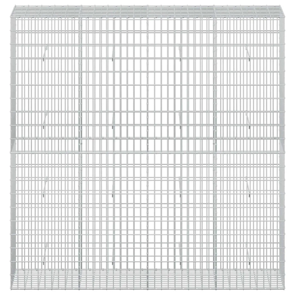 Gabione con Filo da 5 mm e Rete da 5x10 cm 200x50x200 cm 3464782