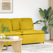 Modulo Centrale Divano Modulare con Cuscini Giallo 100 cm 4104435