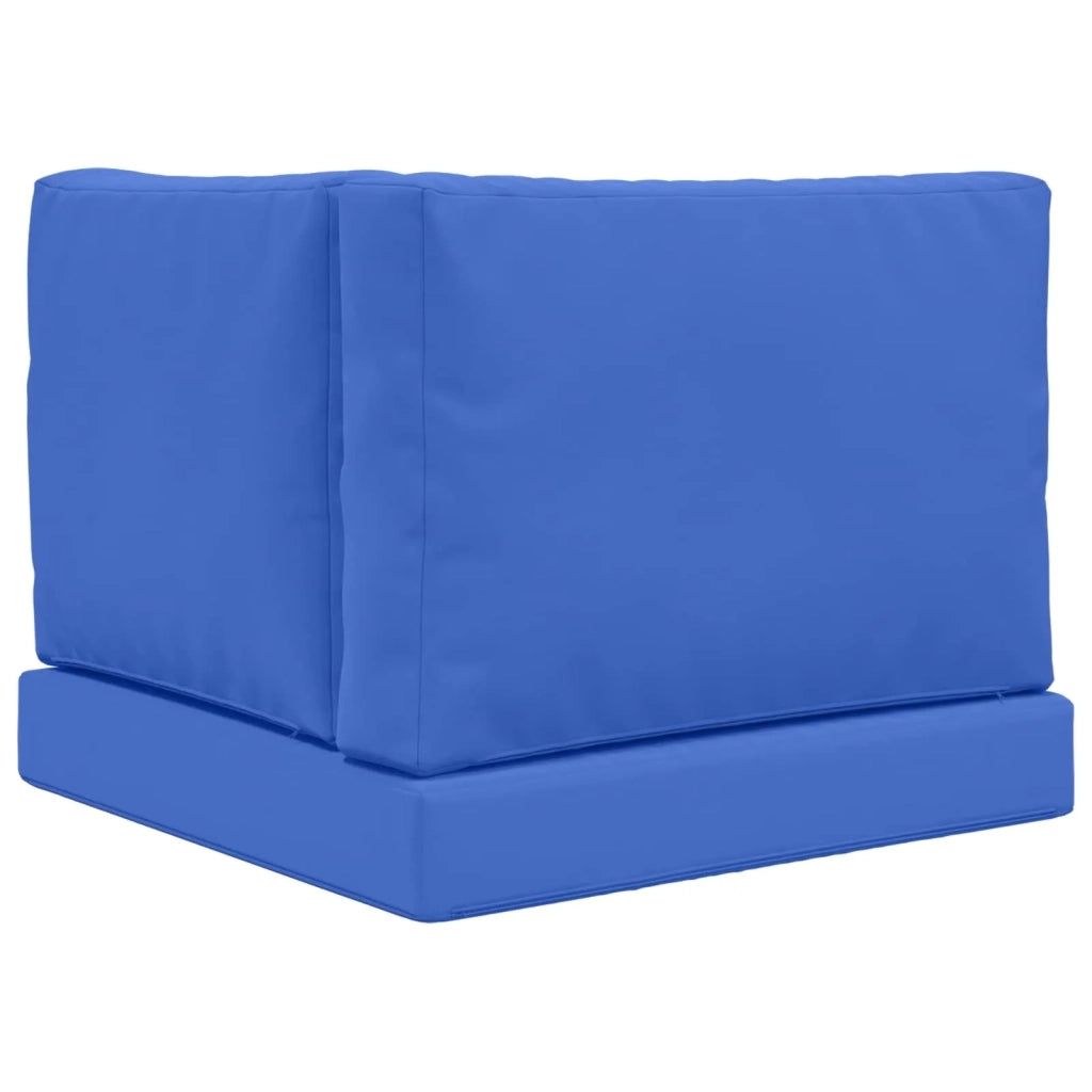 Cuscino per divano da esterno 3 pcs Blu Reale Poliestere