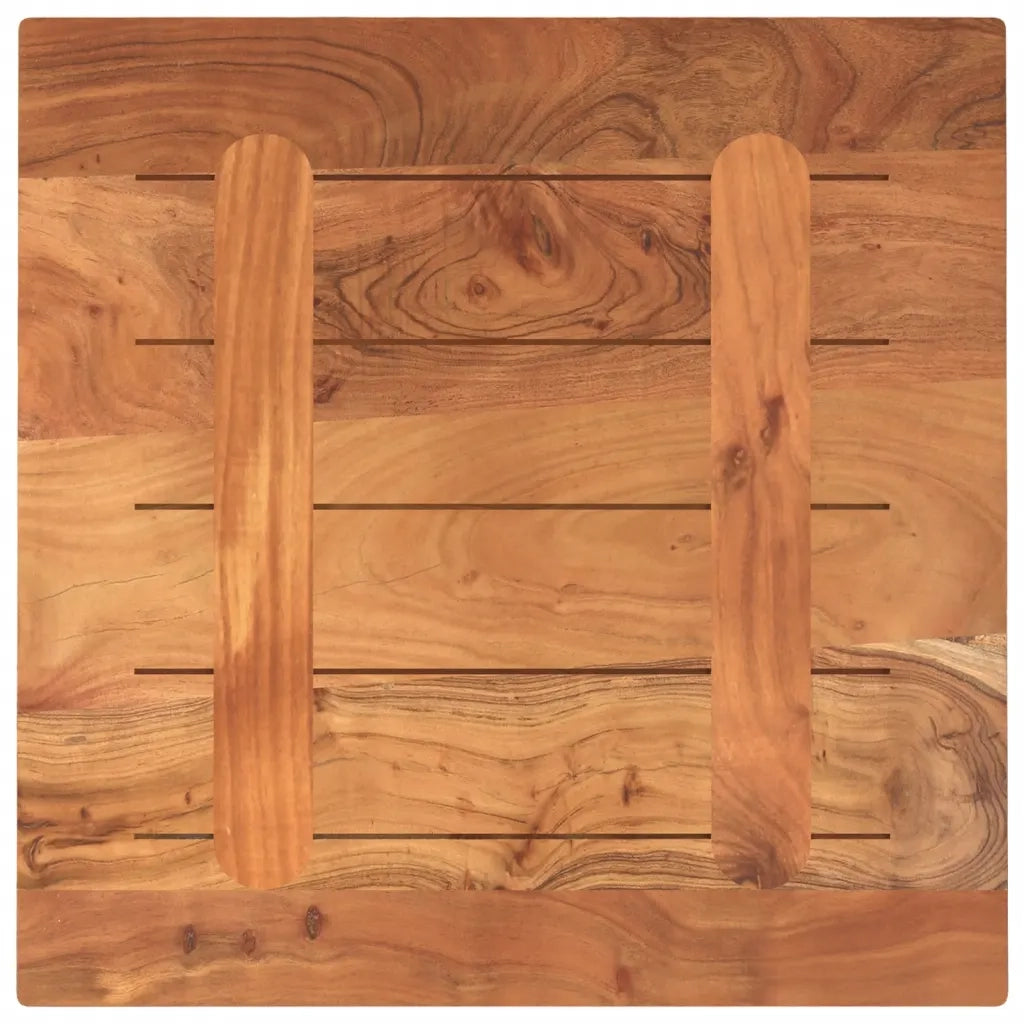 vidaXL Piano per Tavolo 40x40x3,8 cm Quadrato Legno Massello di Acacia