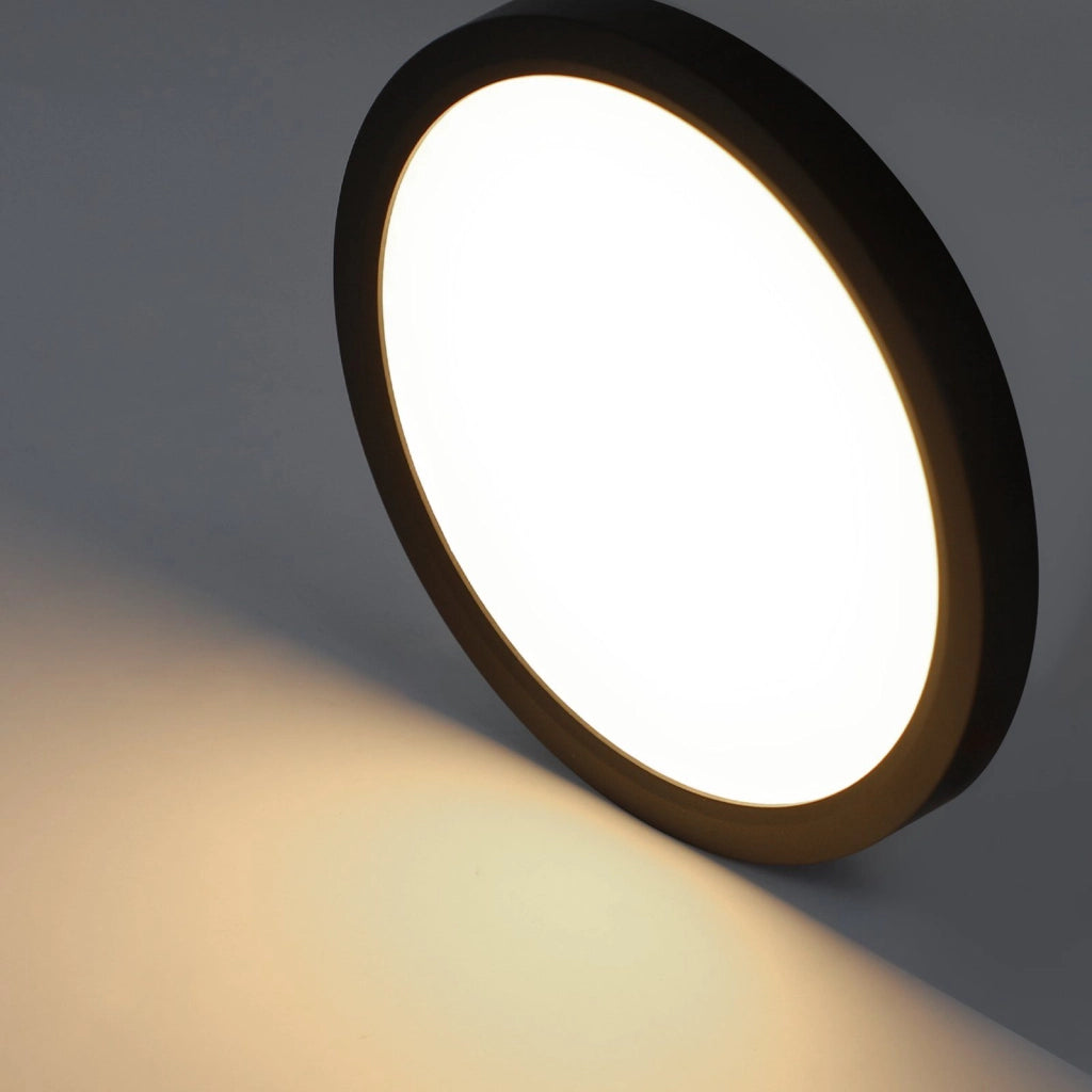 ZMH Lampada da soffitto plafoniera LED rotonda nera 24W per corridoio soggiorno appartamento