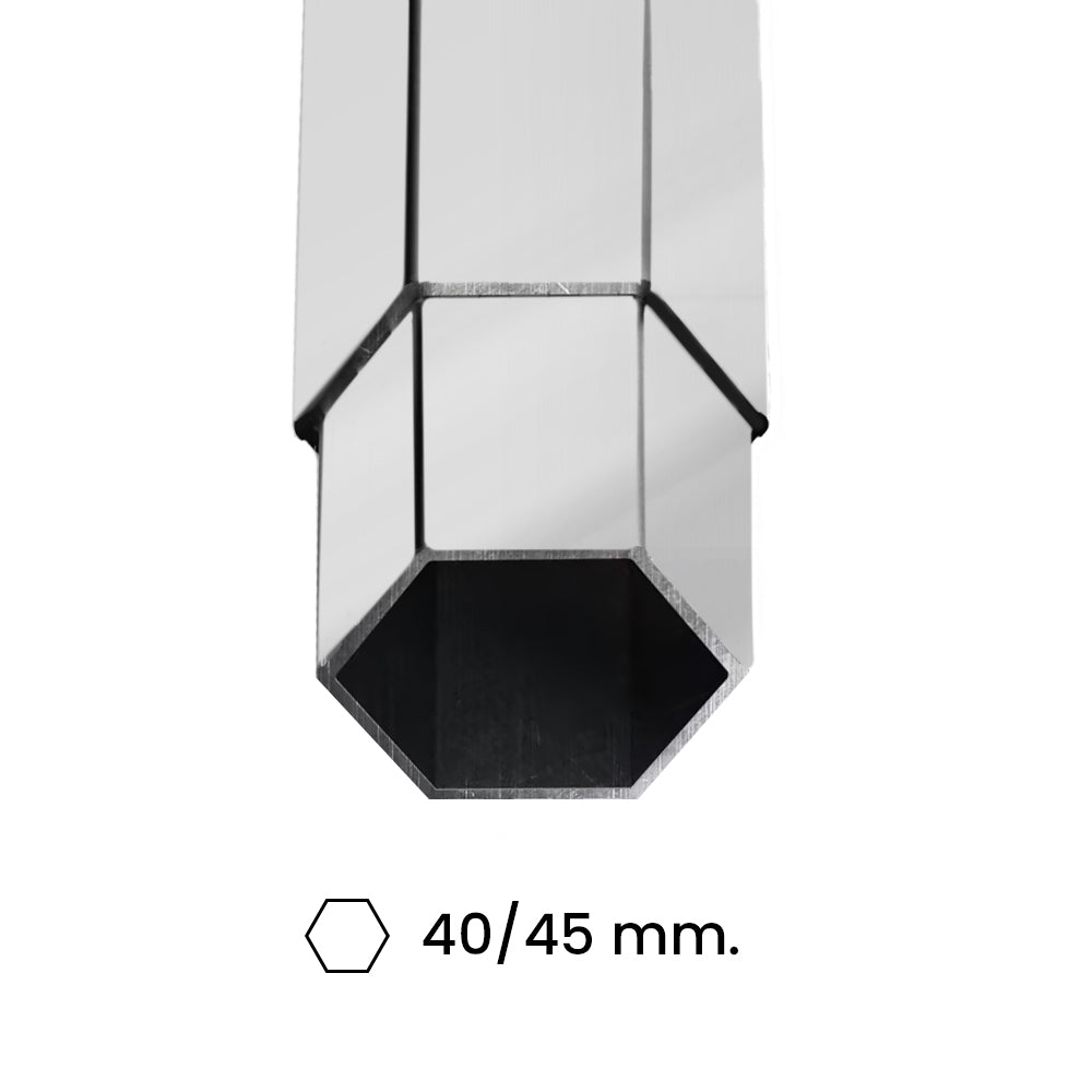 Gazebo Richiudibile Professionale Struttura Esagonale Telo Oxford Impermeabile 3x3 m Struttura In Alluminio Bianco