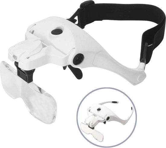 Verglassatura con Illuminazione - 2 LED per Precisione, Gioielleria, Riparazione Oraze e Arti e Mestieri