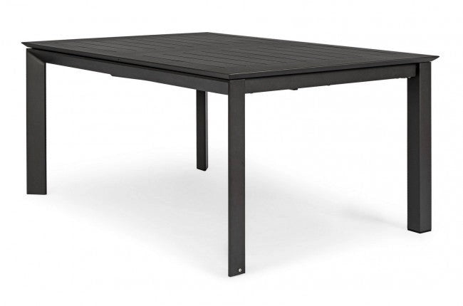 Tavolo Allungabile Konnor 160x110/160 cm Antracite in Alluminio