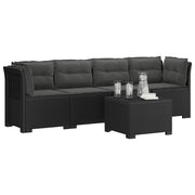Divano da Giardino a 4 Posti con Cuscini in Stile Rattan PP 3443871