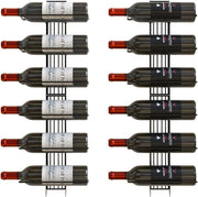 Organizzatore per 12 bottiglie - Display per la conservazione di bevande in acciaio resistente per la cucina e la decorazione di interni