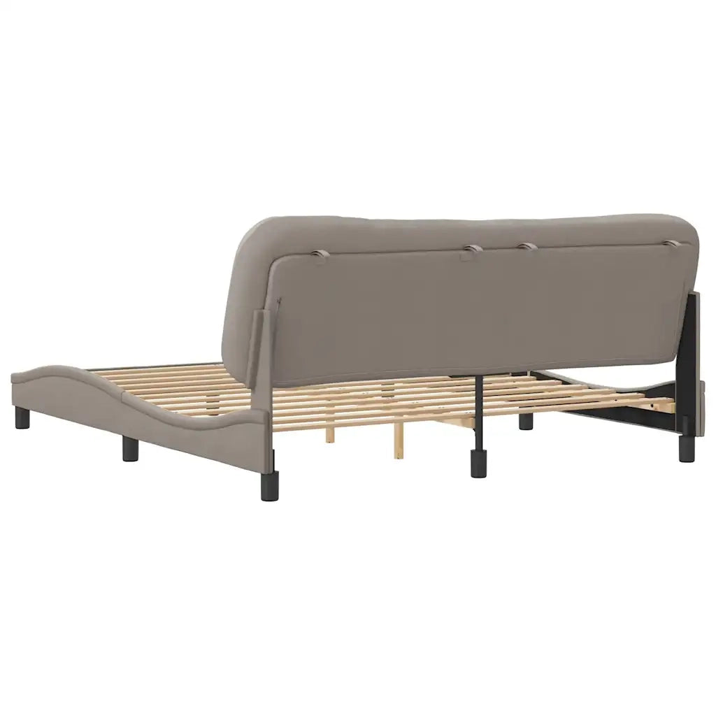 Giroletto senza Materasso Hvar Tortora 180x200 cm in Tessuto 3207790