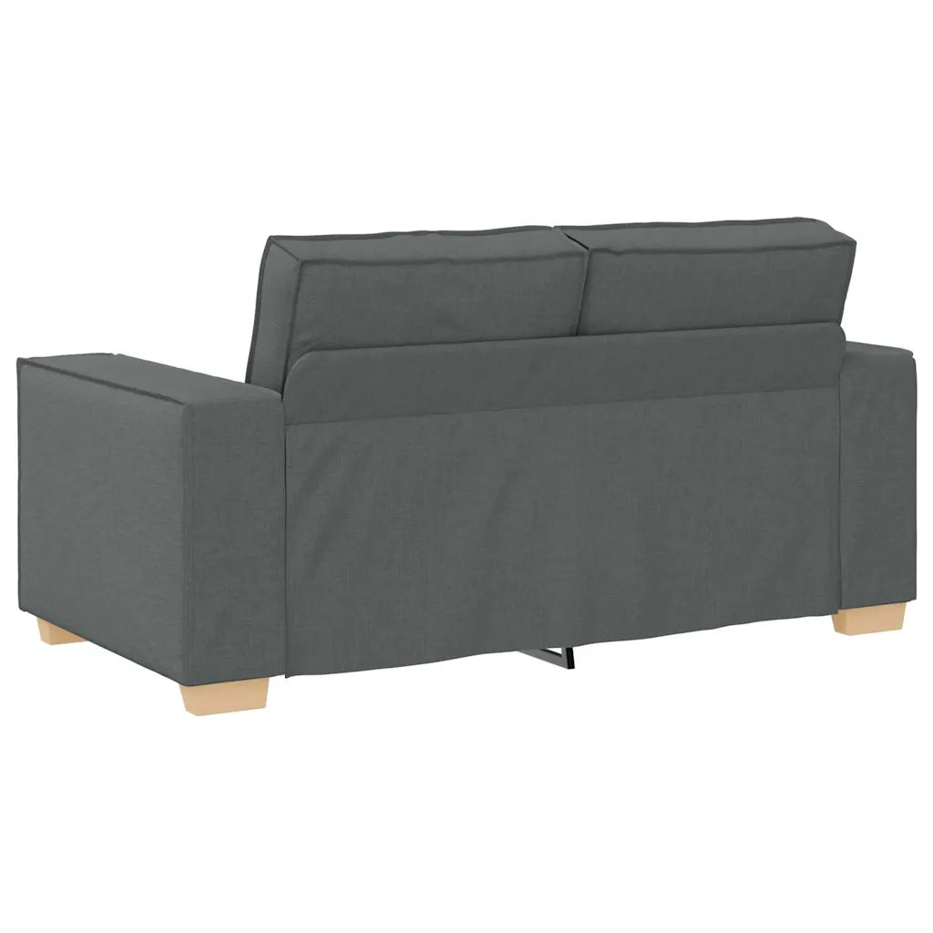 Divano a 2 posti Grigio scuro 160x78x84 cm in tessuto 4104971
