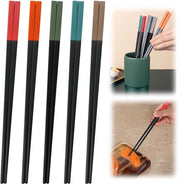 Stecchi per sushi in legno riutilizzabili - Custodia per stecchi per sushi - 24 cm - Personalizzabile - Ricaricabile in lavastoviglie