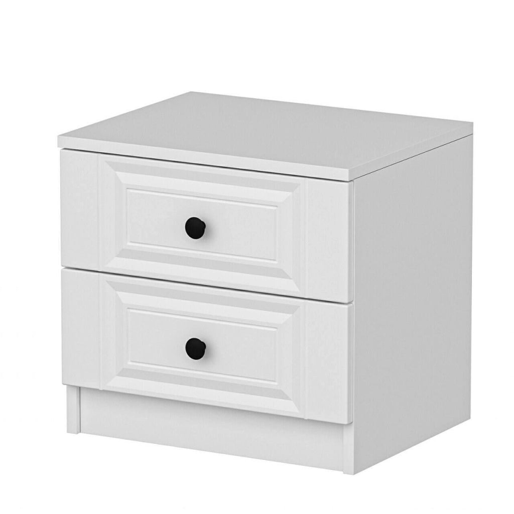 Ismael, Comodino un Ripiano, 72x42x77h cm Bianco
