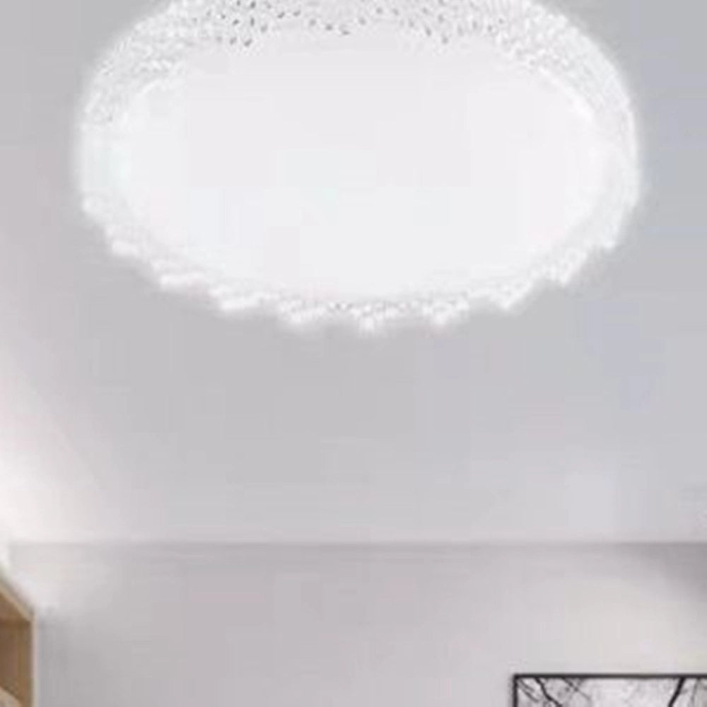 Trade Shop - Plafoniera Da Soffitto Interno 60w Bordo Seghettato Luce Fredda Fst-50a66404 49cm -