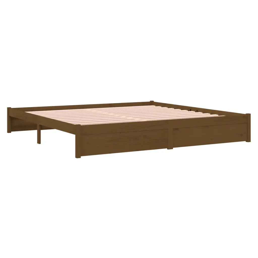 Giroletto senza Materaso Ambra in Legno Massello 200x200 cm