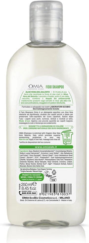 OMIA FISIO SHAMPOO ECO BIO CON ALOE VERA DEL SALENTO USO FREQUENTE PER CAPELLI SECCHI 250 ML