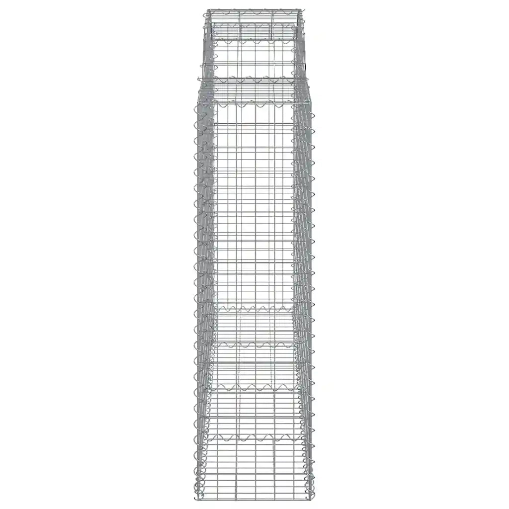Cesti Gabbioni ad Arco 5 pz 200x50x140/160 cm Ferro Zincato 3146365