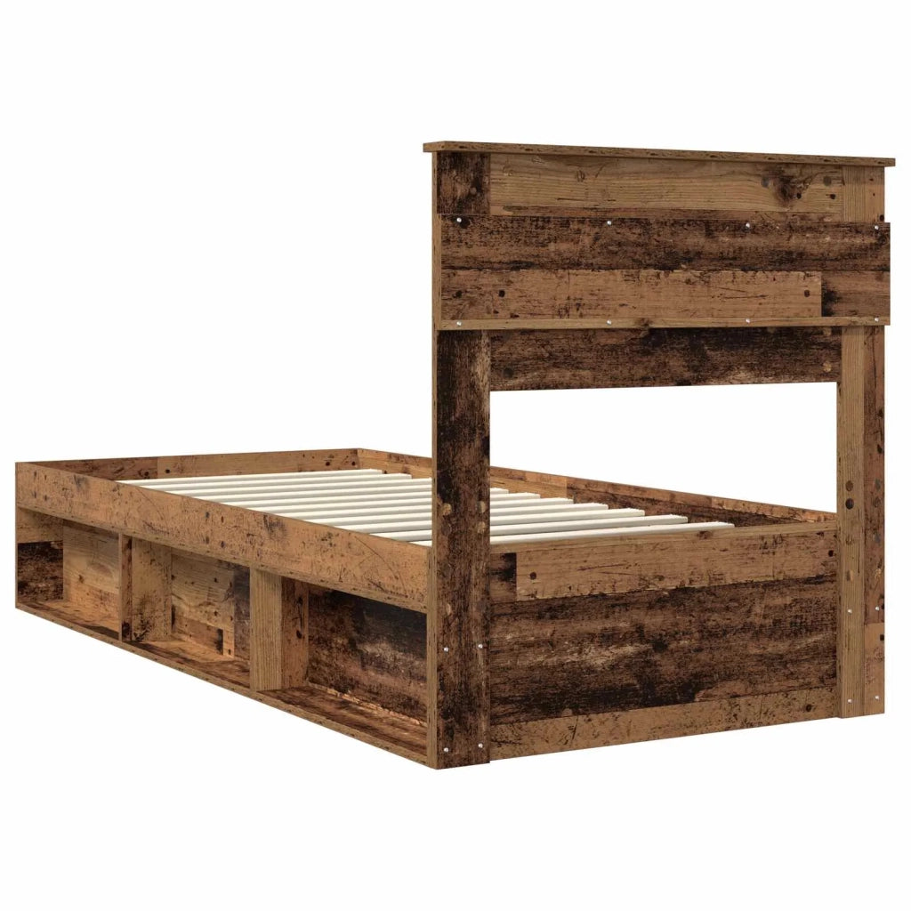 Struttura del letto Legno vecchio 75 x 190 cm Pino massello