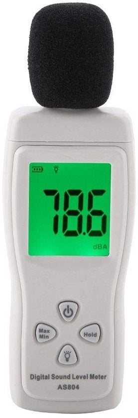 Misuratore del livello del rumore digitale - Decibelmeter portatile - Monitor di test del rumore - Decibelmeter audiometrico 30-130dBA - Volume del rumore - Apparecchio di misurazione del rumore