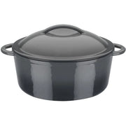 Pentola in ghisa solida - GSW - GREY SHADOW - 24 cm - Rotonda - Induzione - Grigio