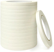 Tape di Mascheratura Universale a 15 Rulli 10 mm x 50 m - Scheda di Mascheratura Senza Solventi per Dipinti e Decorazioni - Scheda di Mascheratura Rimovibile senza Residui - Nastro Multifunzionale